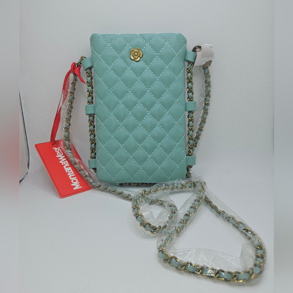 Montana West Small Crossbody Quilted Cell Phone Purse - Picture 7 of 10